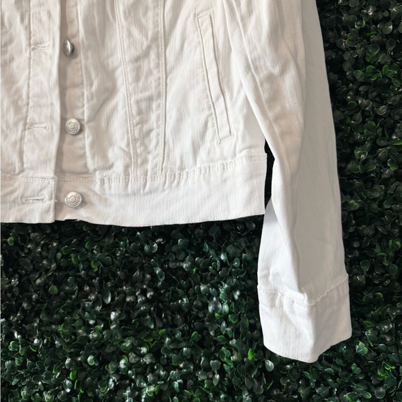 Nine West White Denim Jacket Size Small - Picture 4 of 6